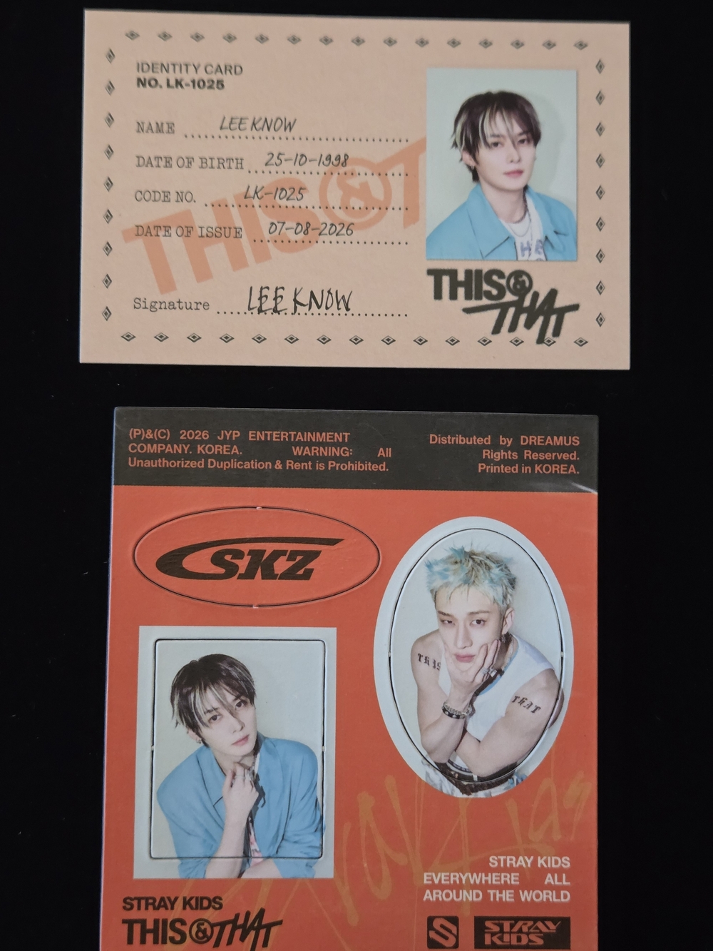 🐰 LEE KNOW BIAS (THAT) Stray Kids - THIS & THAT - Picture 10 of 11